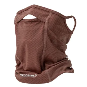 2 Pcs | Claret | UV Protection Breathable Cycling Face Mask with Ear Hooks | Summer Ice Silk Neck Gaiter | for Men and Women
