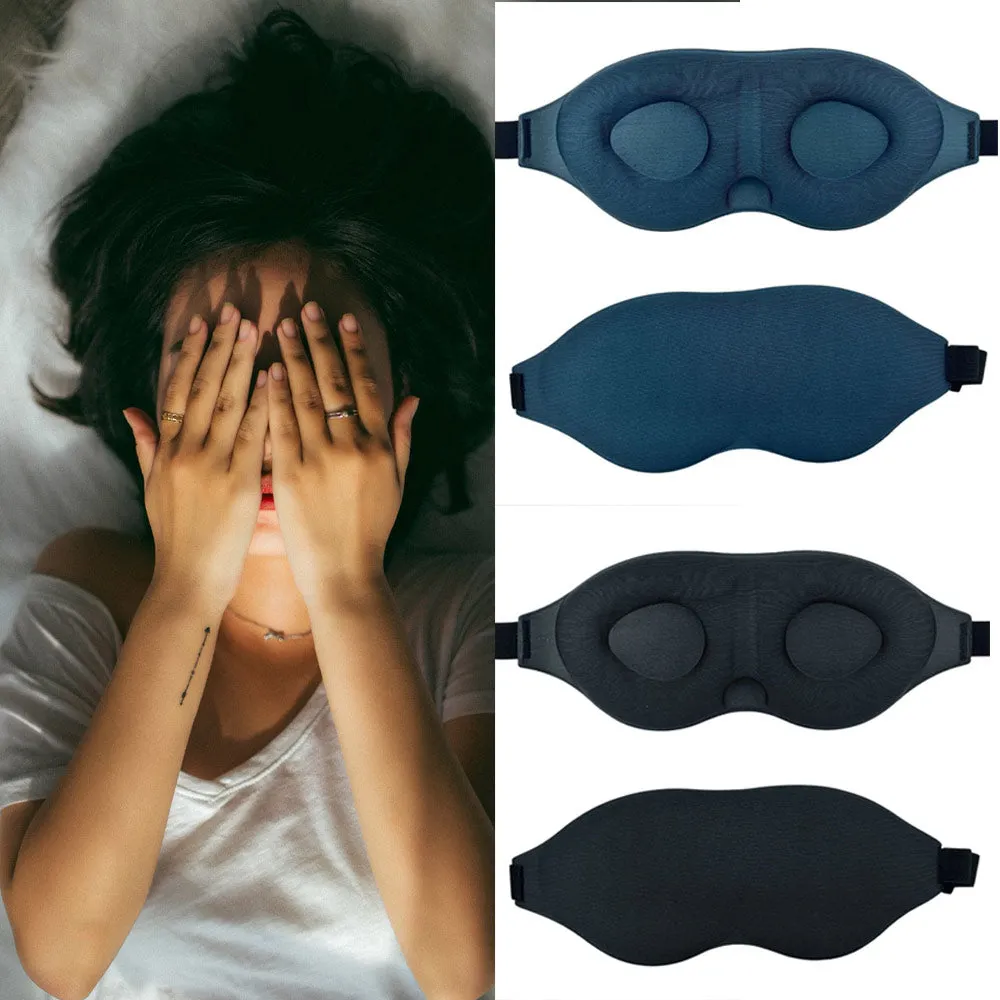 3 Eye Sleep Mask Side Sleeper Light Blocking 3D Night Blindfold Unisex Eye Cover
