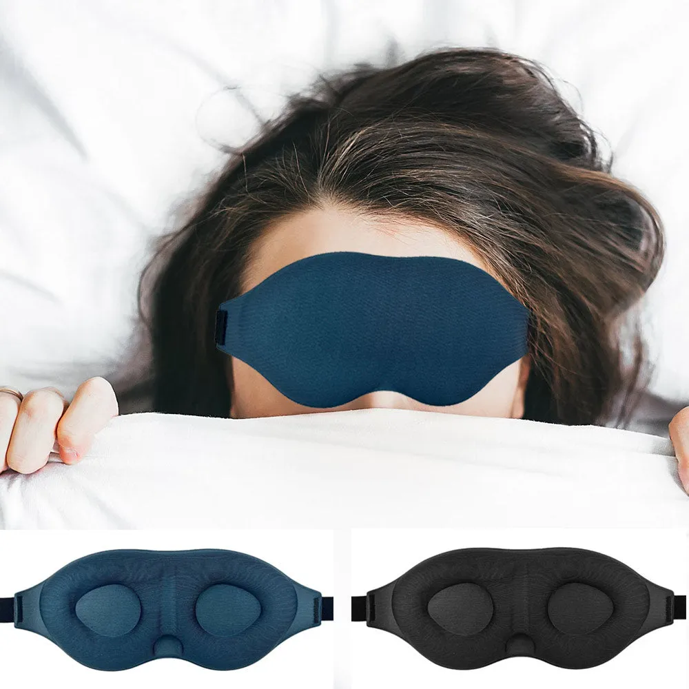 3 Eye Sleep Mask Side Sleeper Light Blocking 3D Night Blindfold Unisex Eye Cover