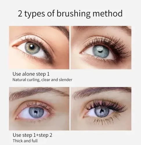  4D 2 in 1 Mascara - Volume, Waterdicht & Langhoudend