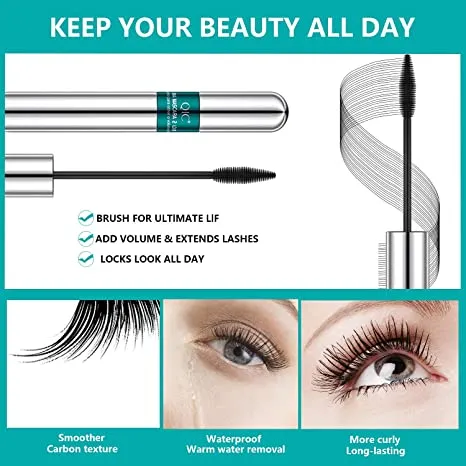  4D 2 in 1 Mascara - Volume, Waterdicht & Langhoudend