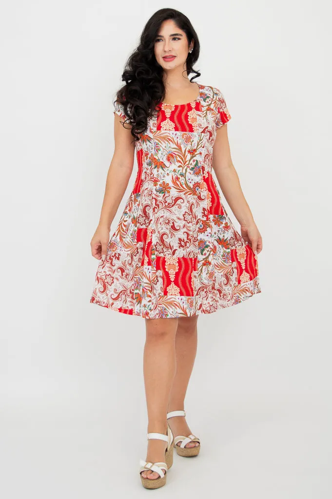 Anna Dress, Charm, Linen Bamboo