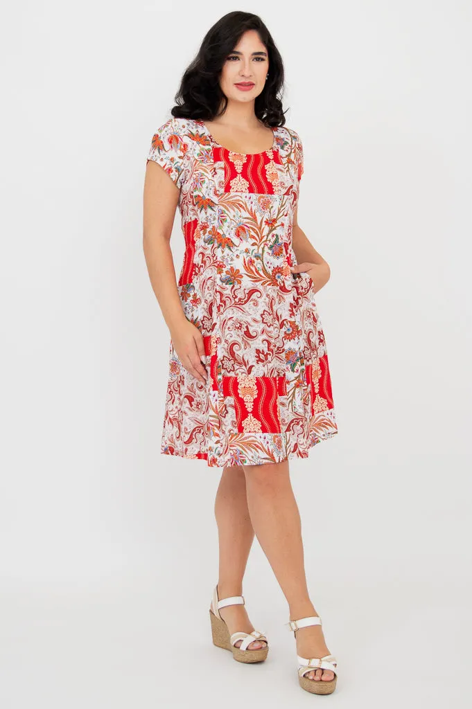 Anna Dress, Charm, Linen Bamboo