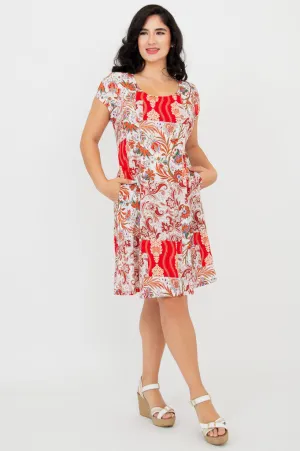 Anna Dress, Charm, Linen Bamboo