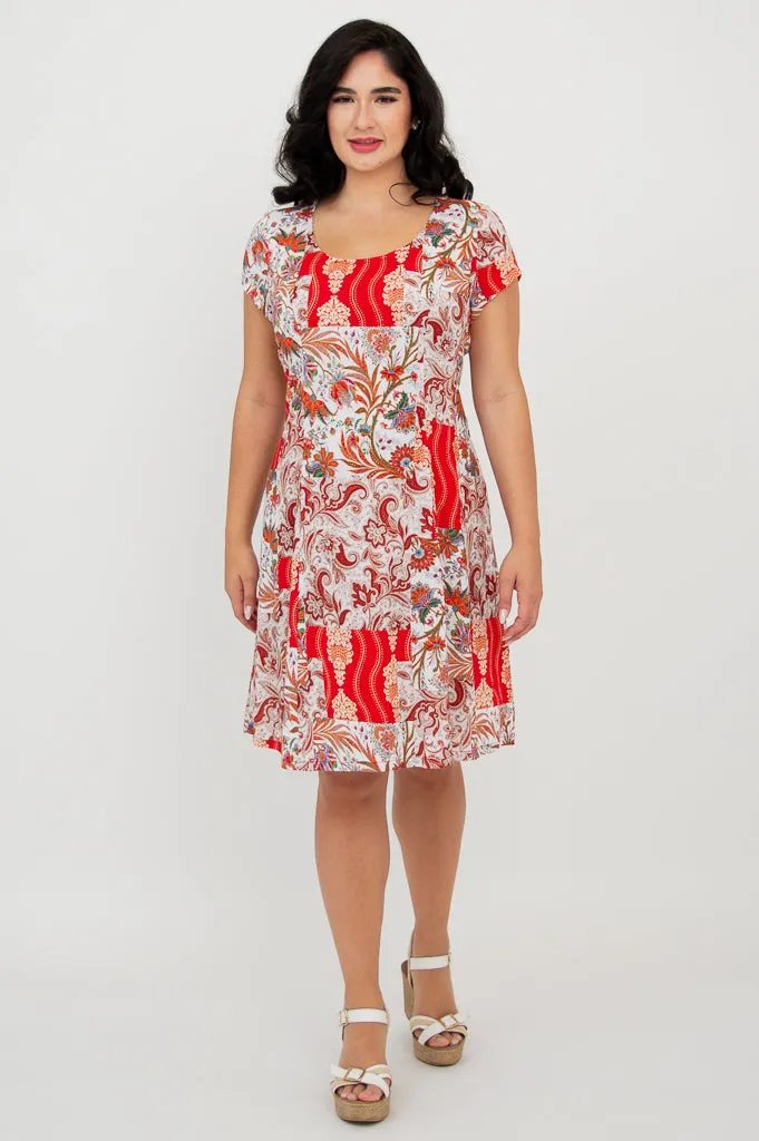 Anna Dress, Charm, Linen Bamboo