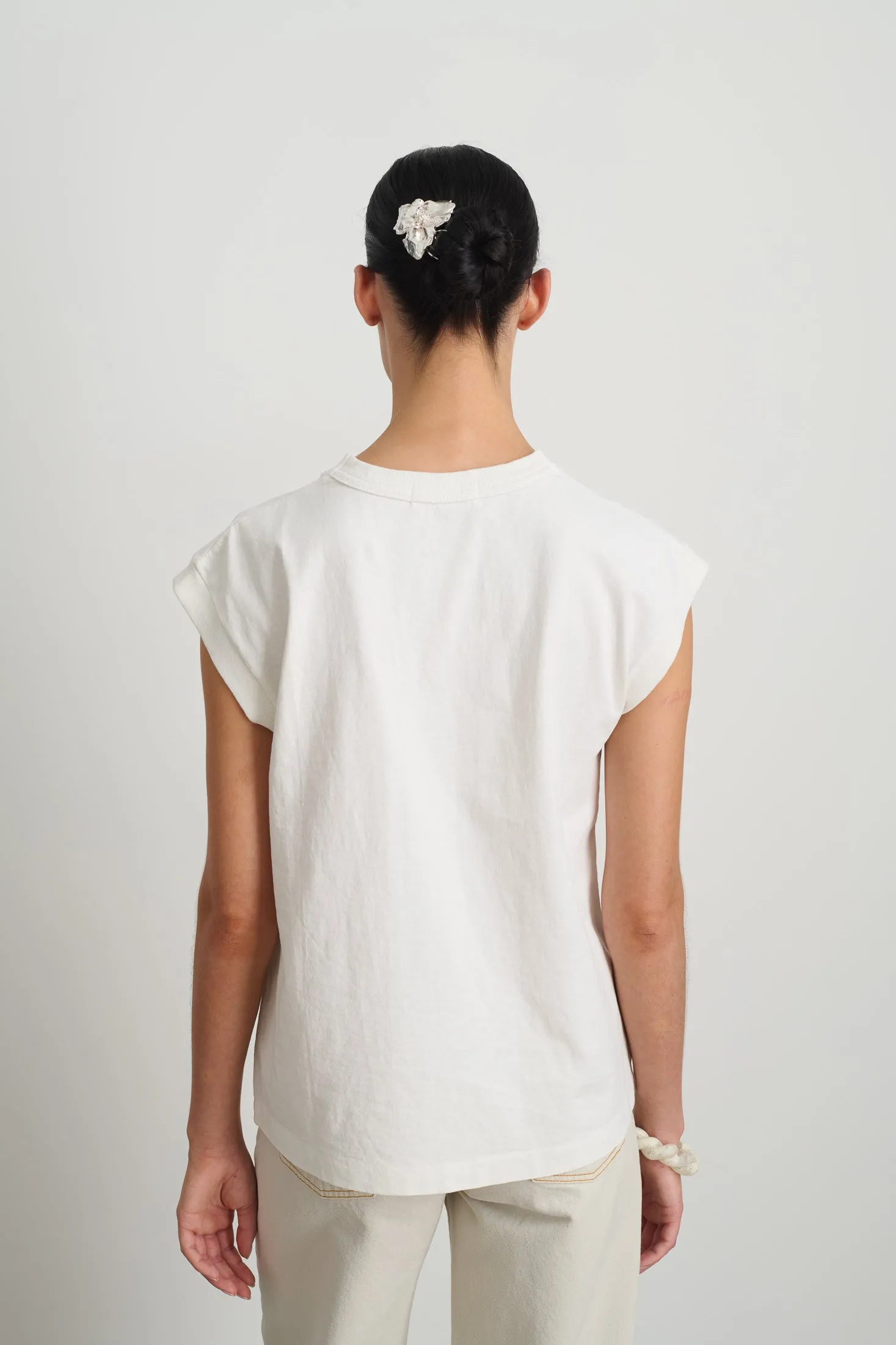 B Sides Pocket Tank Snow White