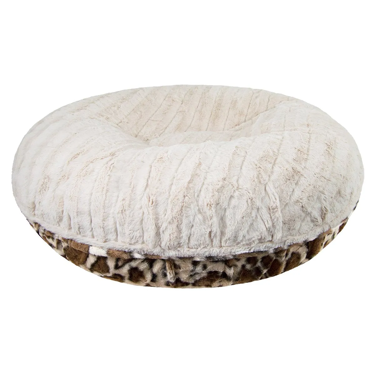 Bagel Dog Bed Giraffe/Natural Beauty