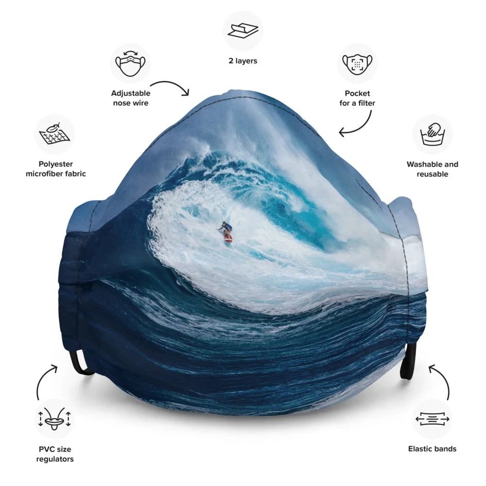 Big wave surf face mask