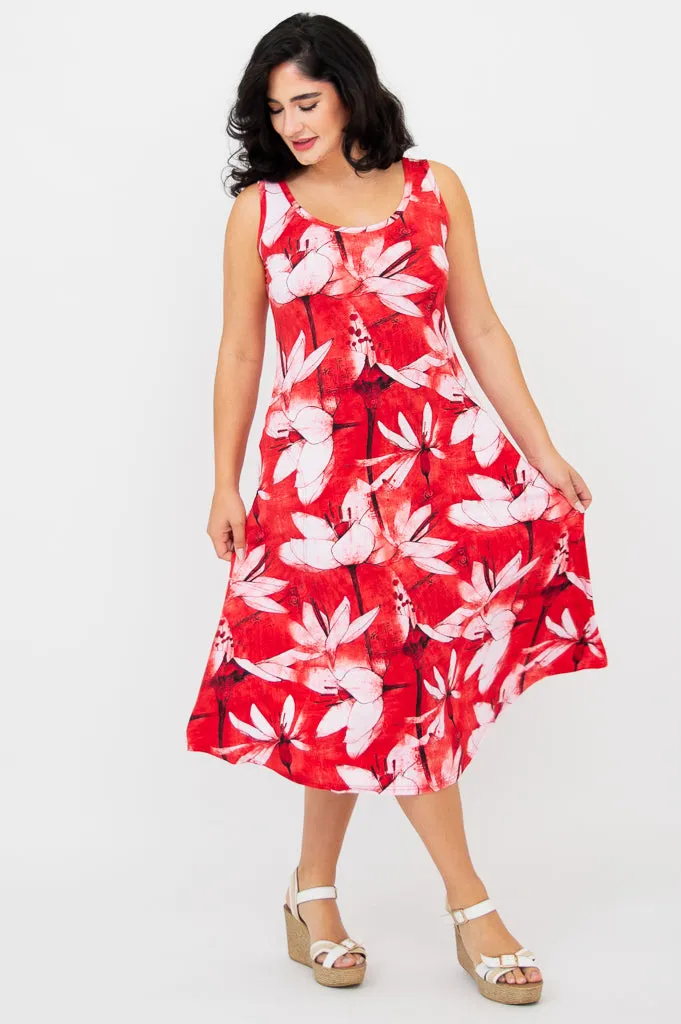 Evangelina Dress, Passion, Bamboo
