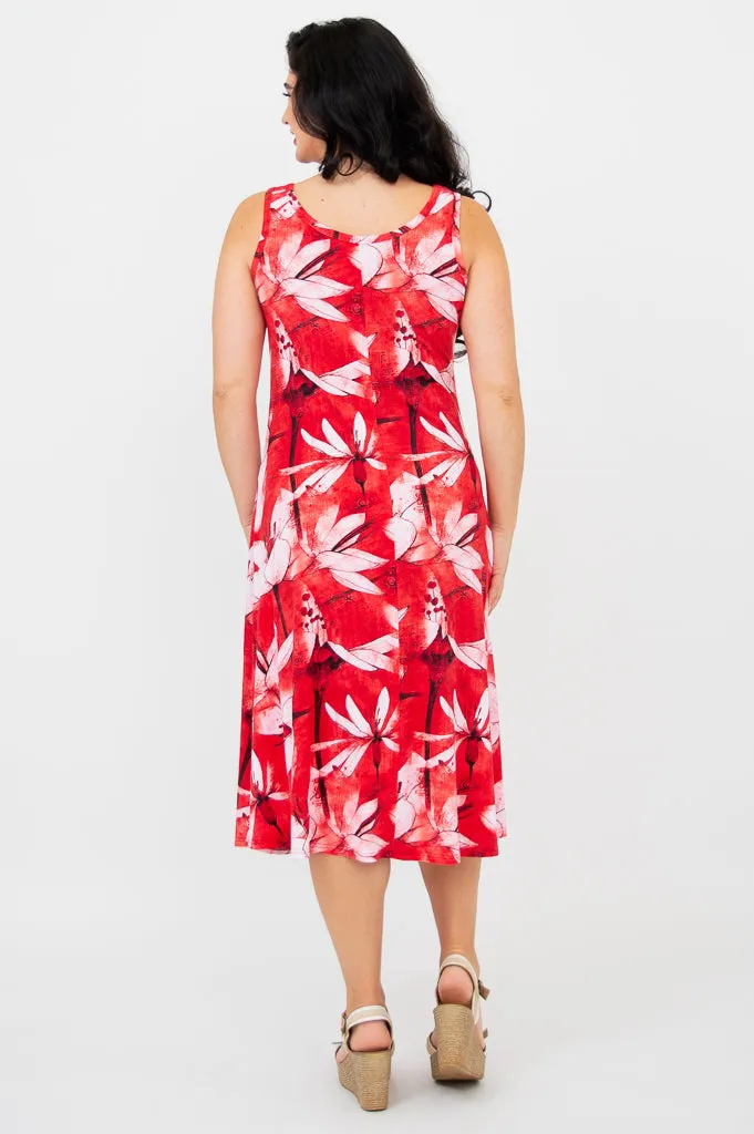 Evangelina Dress, Passion, Bamboo