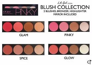 L.A. Girl - Beauty Brick Blush Collection, 0.77 Ounce