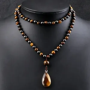 Malachite Natural Stone Necklace Collection