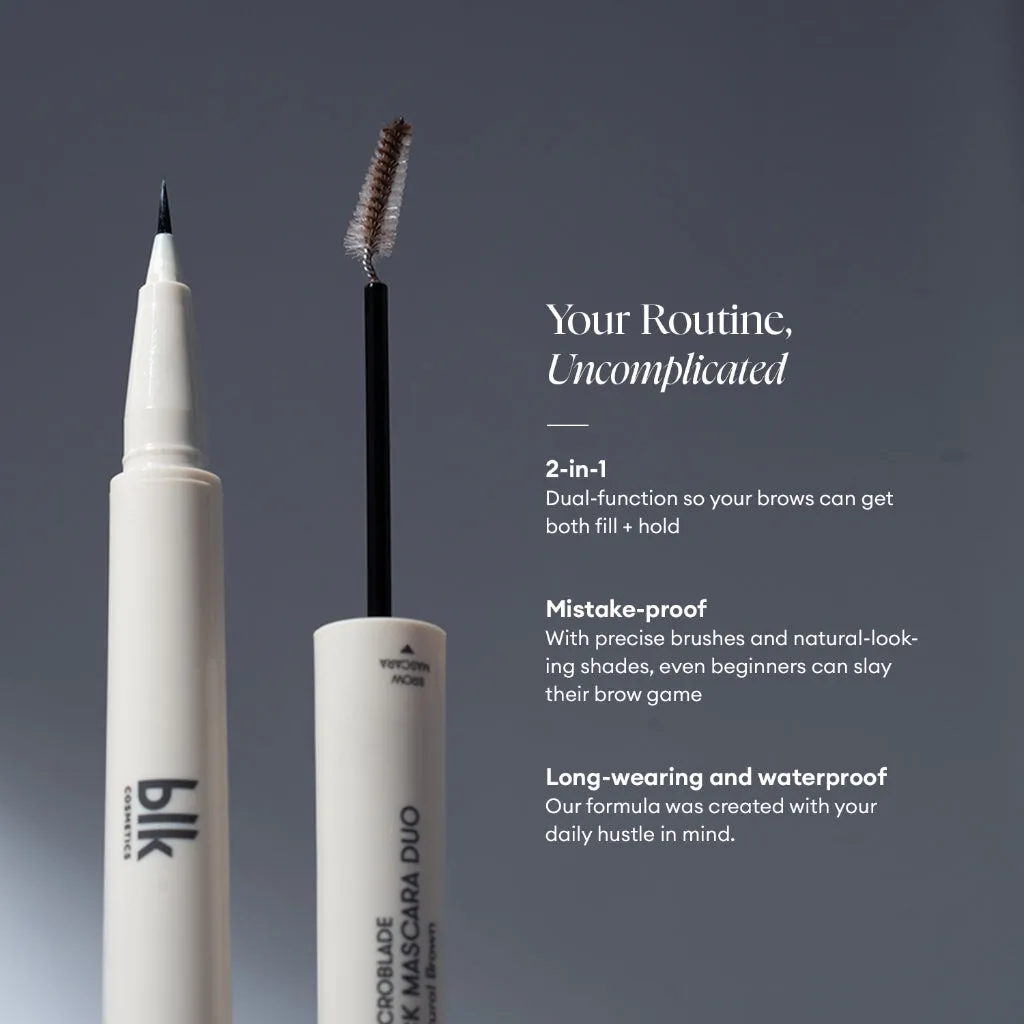 Microblade Brow Lock Mascara Duo