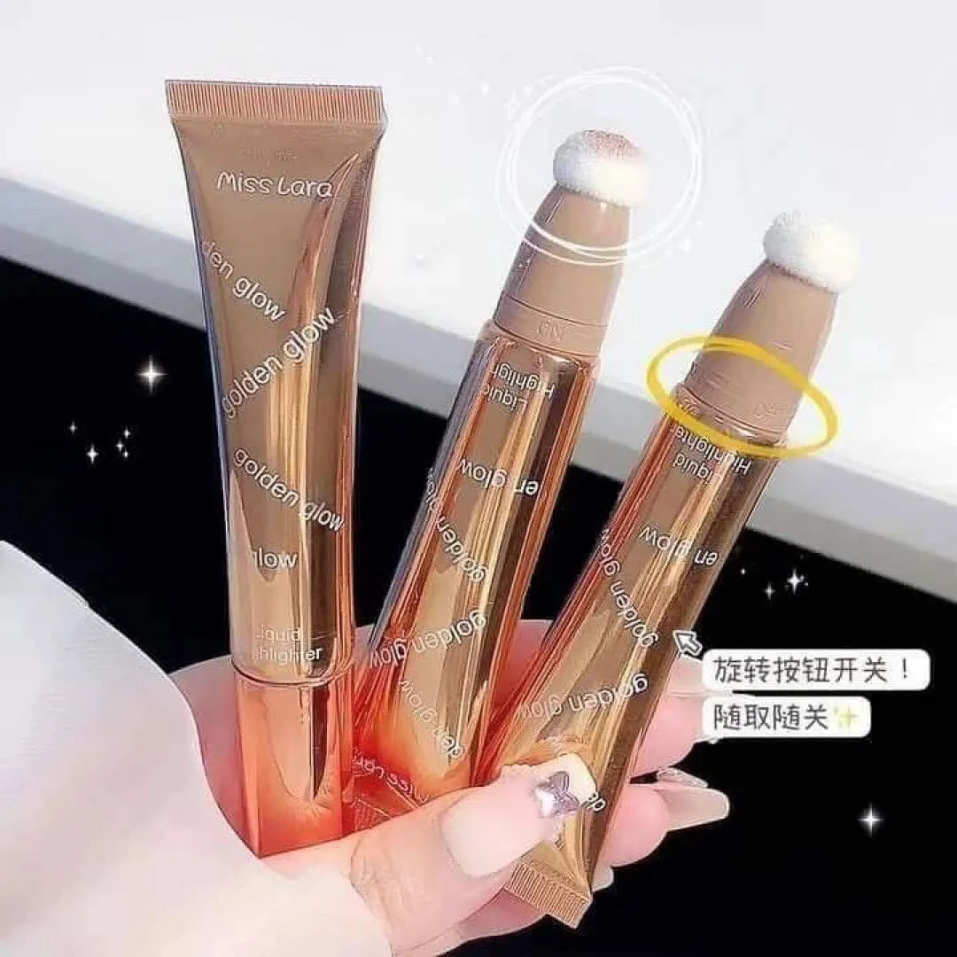 Miss Lara Liquid Body Highlighter Long-lasting Shine Brighten Glitter Shimmering Highlighter Tube