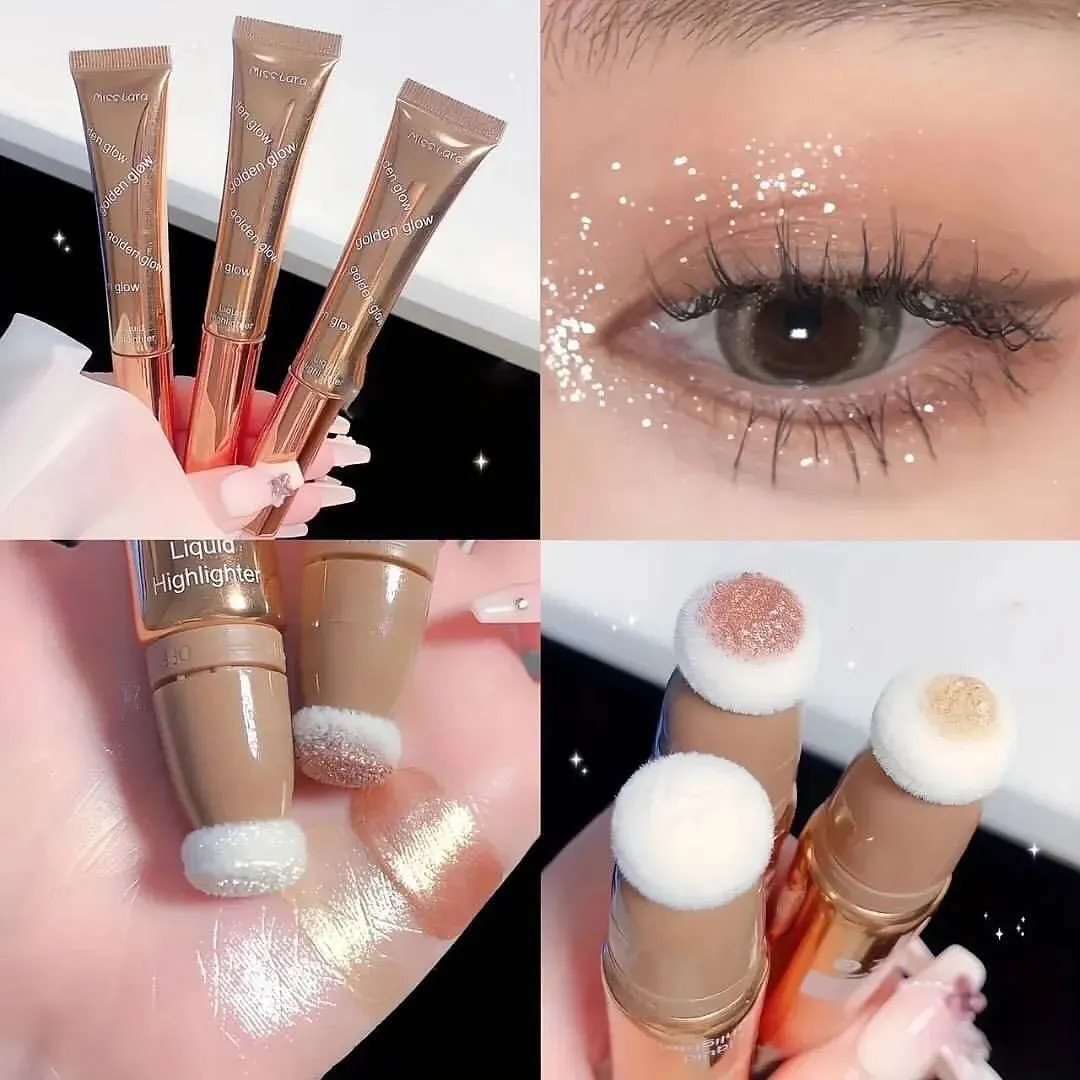 Miss Lara Liquid Body Highlighter Long-lasting Shine Brighten Glitter Shimmering Highlighter Tube