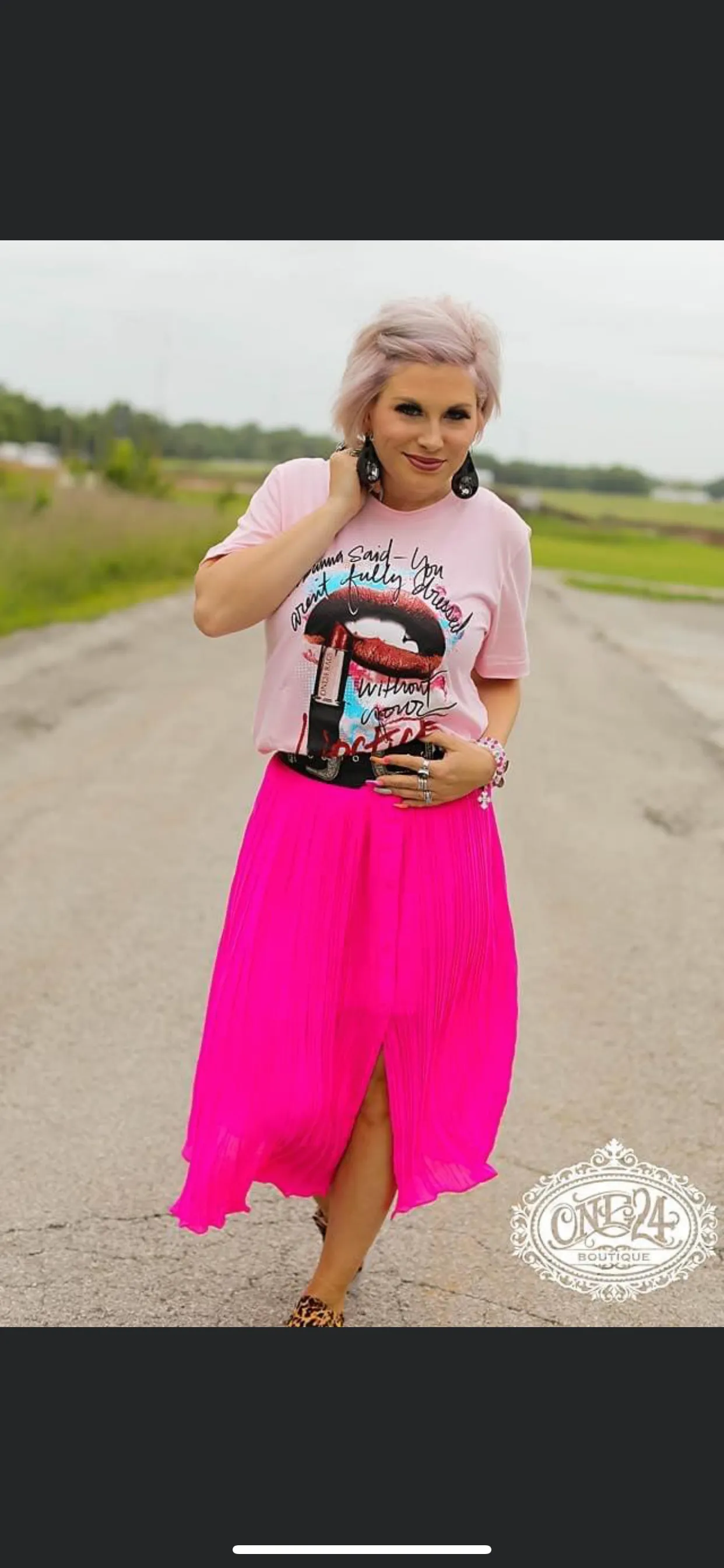 Momma Said-You Arent Fully Dressed Without Your Lipstick Graphic Tee