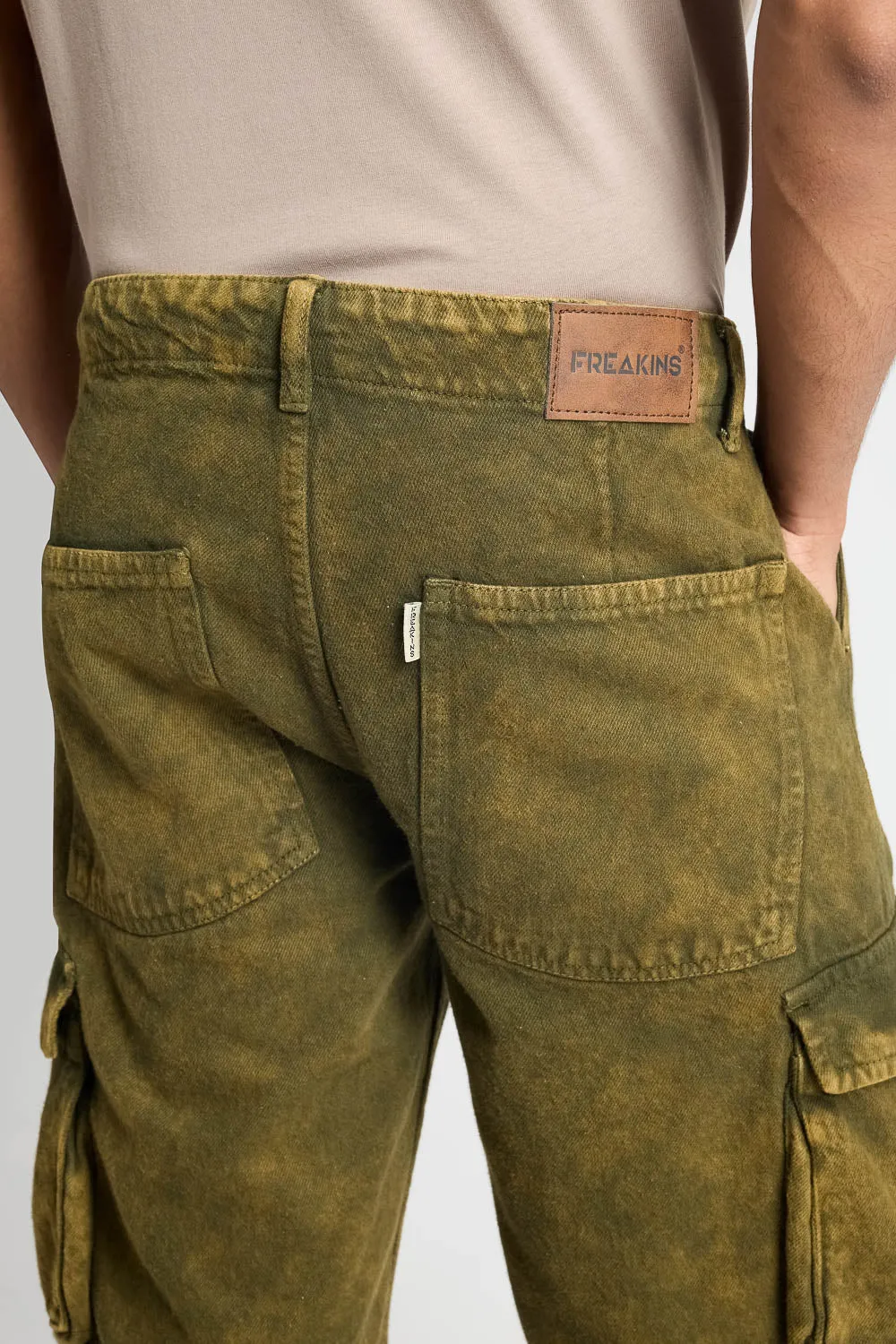 Olive Tinted Men's Cargo Shorts