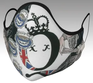 Queen Victoria Tea Cup Decorative Face Covering