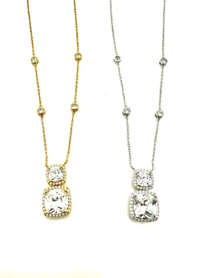 Radiant Double Dazzle Necklace
