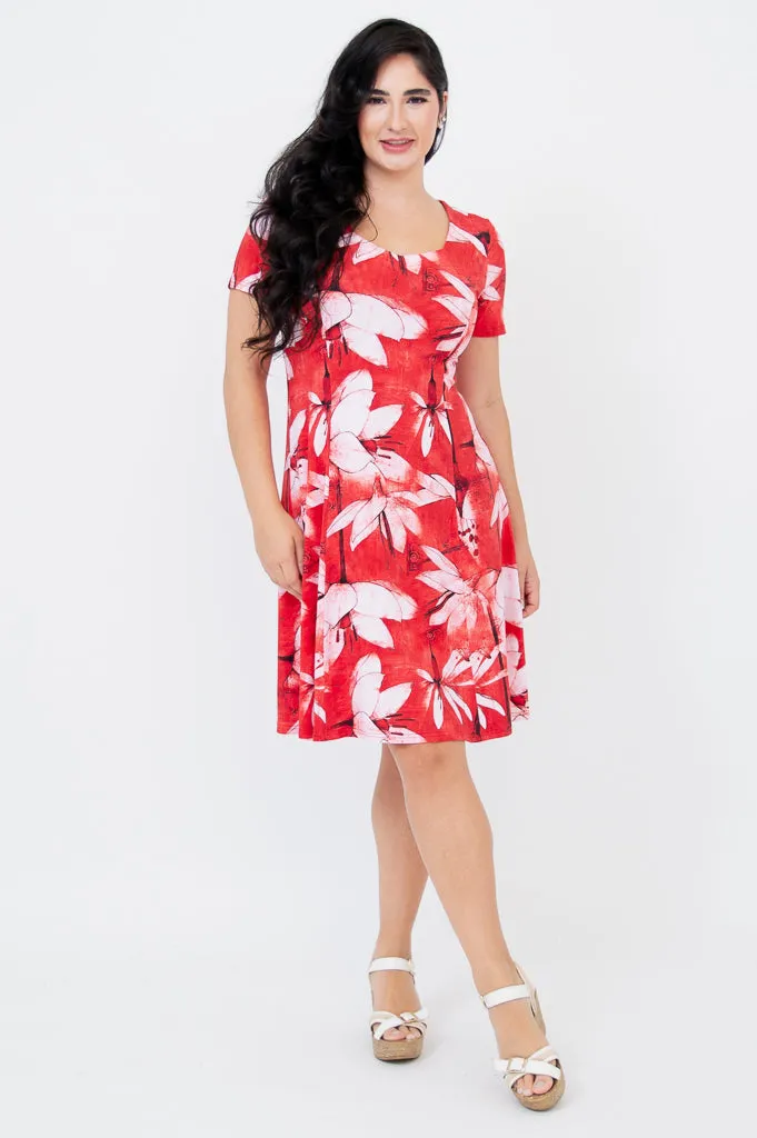 Rhonda Dress, Passion, Bamboo