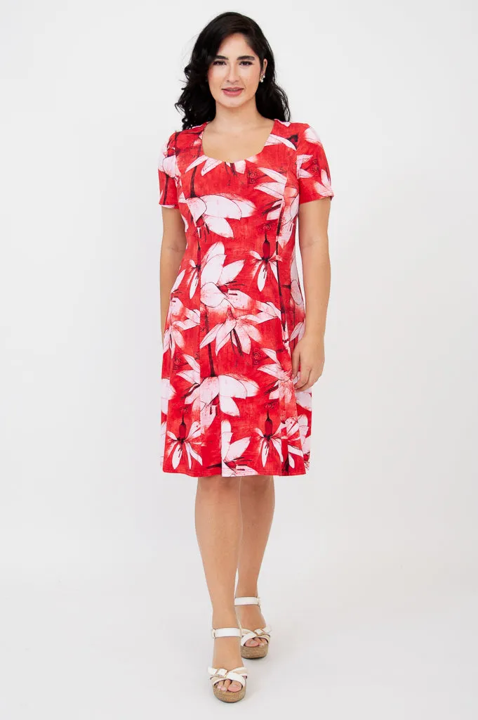 Rhonda Dress, Passion, Bamboo