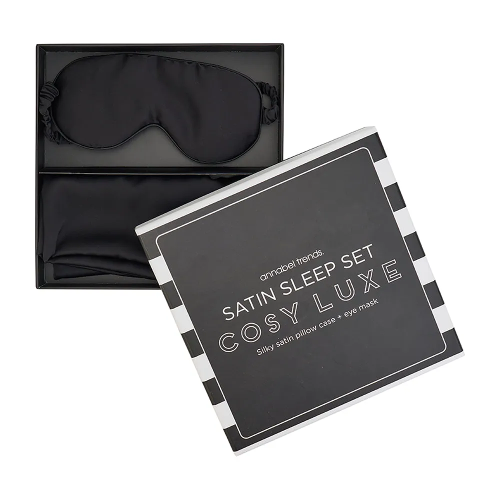 Sleep Set Cosy Luxe Satin - Black