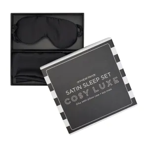 Sleep Set Cosy Luxe Satin - Black