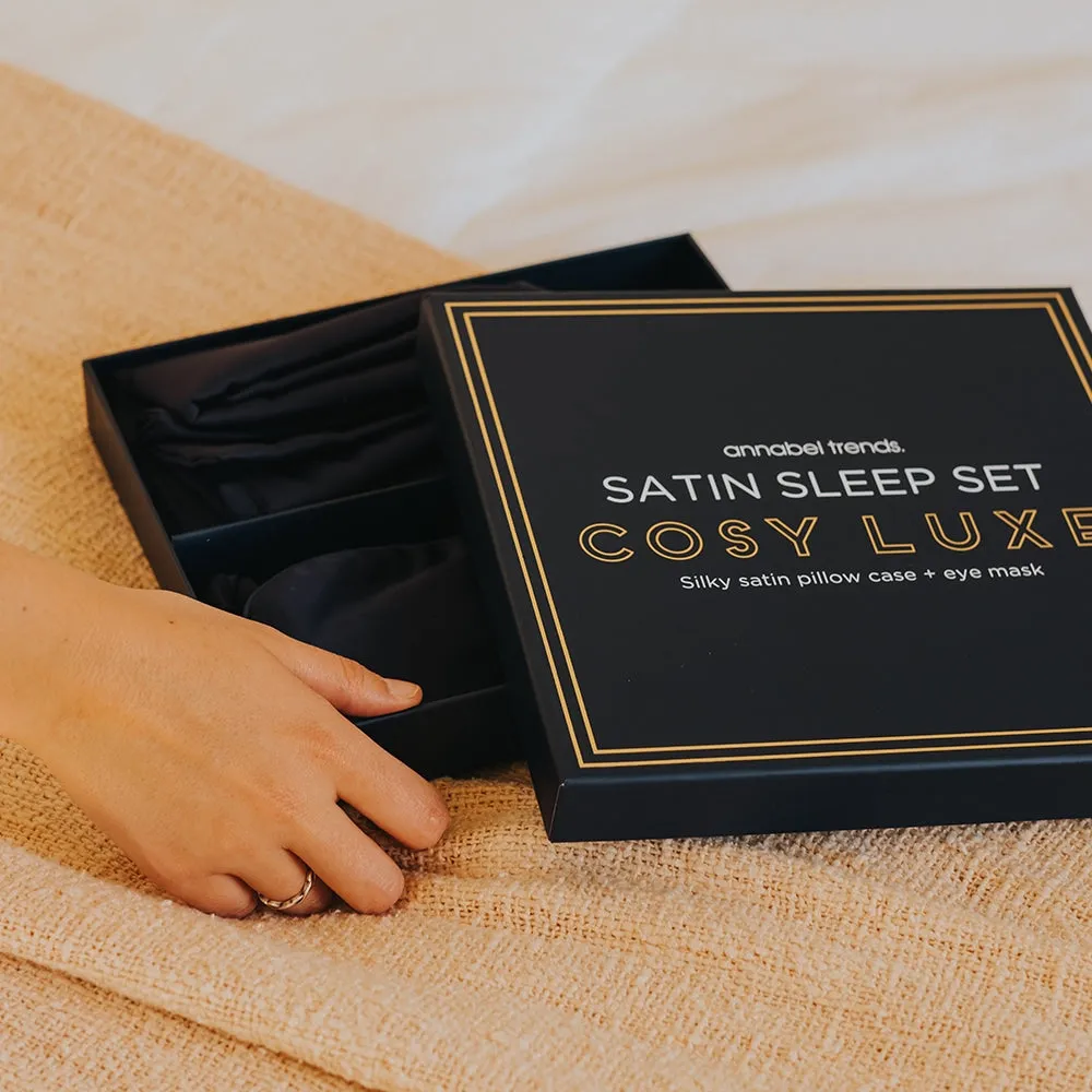 Sleep Set Cosy Luxe Satin - Black