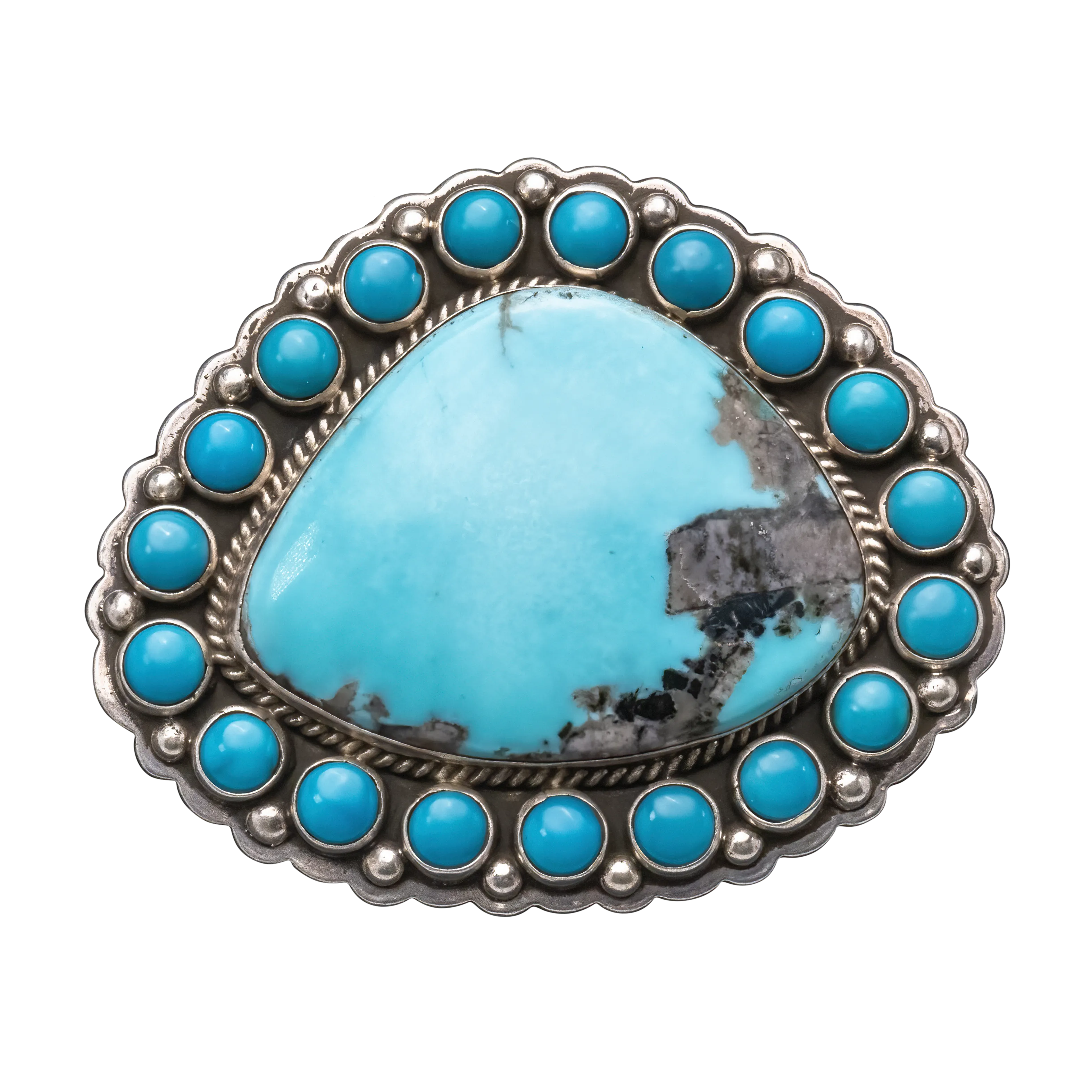 Sleeping Beauty Turquoise Belt Buckle | Albert Jake