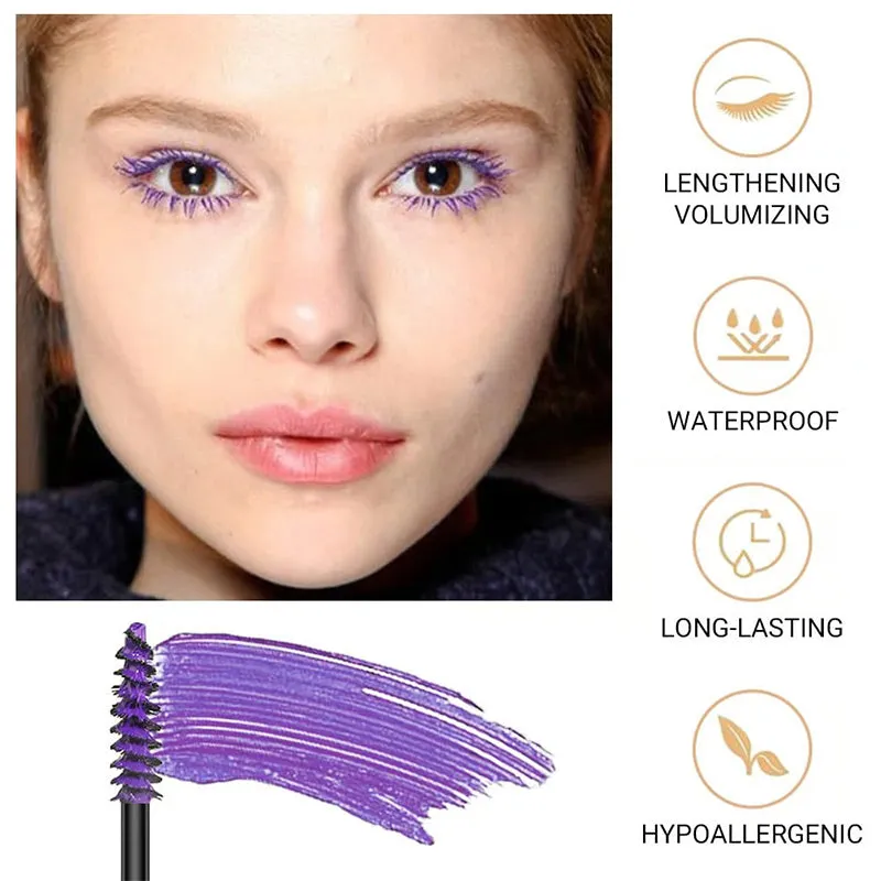 Waterproof mascara met levendige kleuren