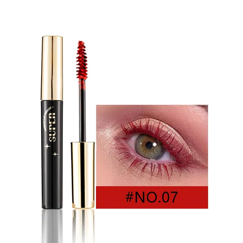 Waterproof mascara met levendige kleuren